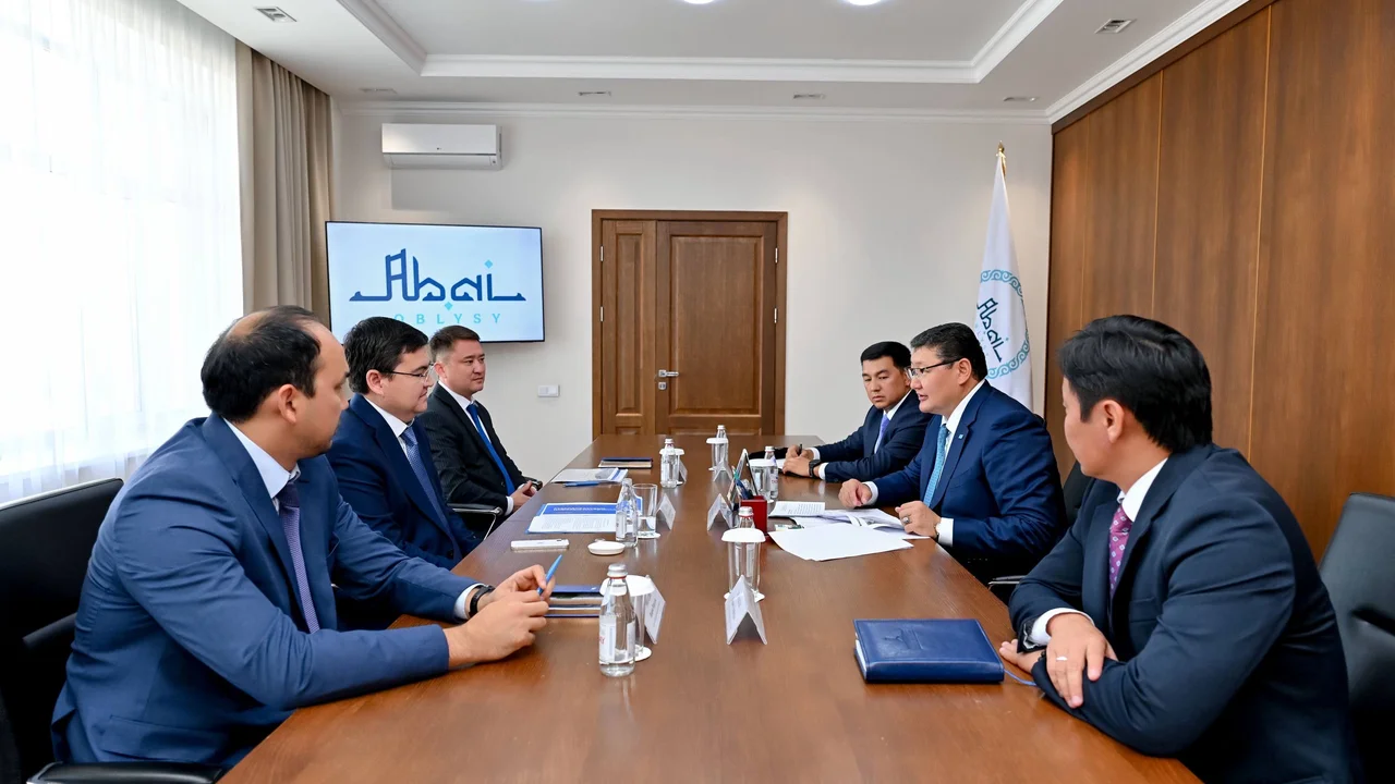 Облыс әкімі «Қазпочта» АҚ Басқарма төрағасымен кездесті