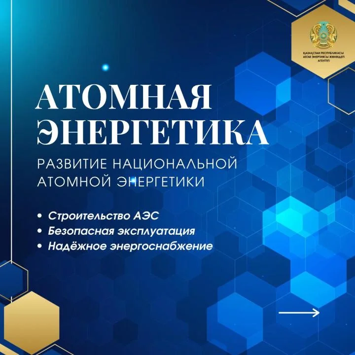 Развитие атомной отрасли Казахстана - это комплексная работа, охватывающая энергетику, промышленность, науку, технологии и подготовку кадров