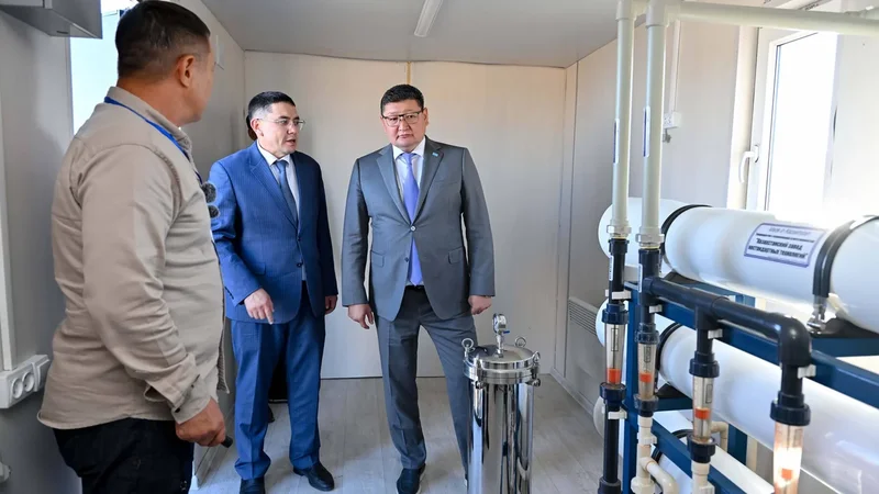 Медеу ауылында жаңғыртылған су құбыры желісі іске қосылды