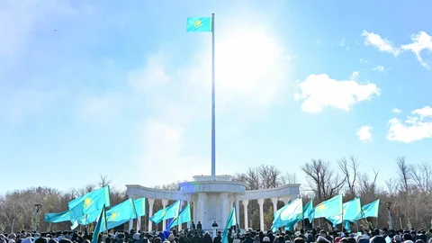 Абай елінде Республика күні: Көк Ту көкте қалықтап, елдік рух асқақтады