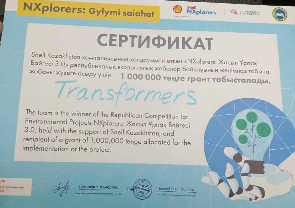 Абай облысының оқушылары 1 миллион теңге грант ұтып алды
