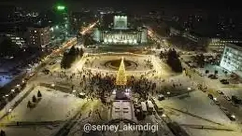 Главную елку Семея зажгут 20 декабря
