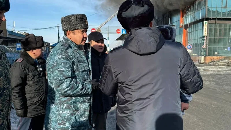 Полиция қызметкерлері "Ақшын" СҮ маңында қоғамдық тәртіпті сақтауды жалғастыруда