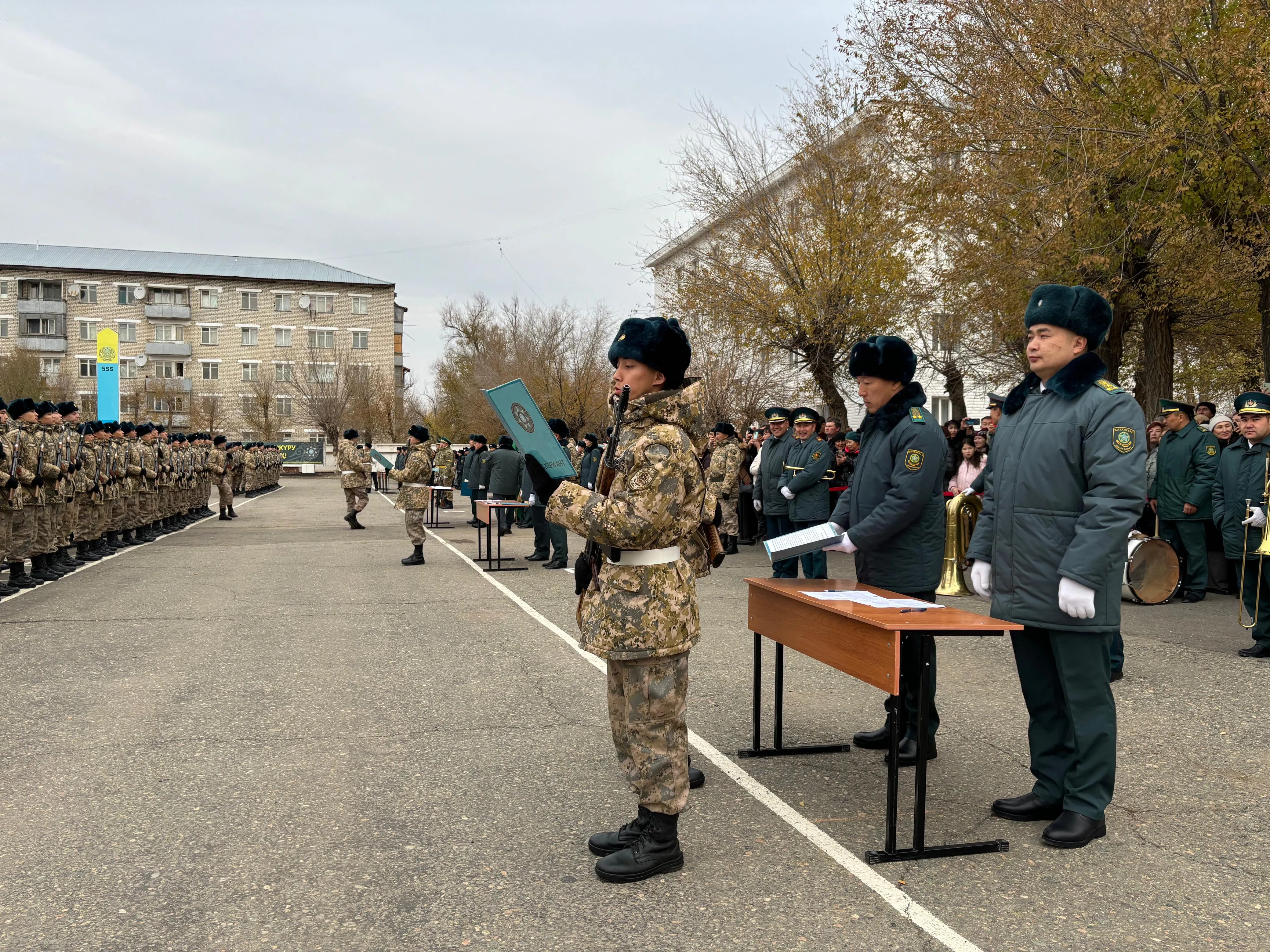 Состоялась церемония принятия военной присяги призывников “Осень 2024”.