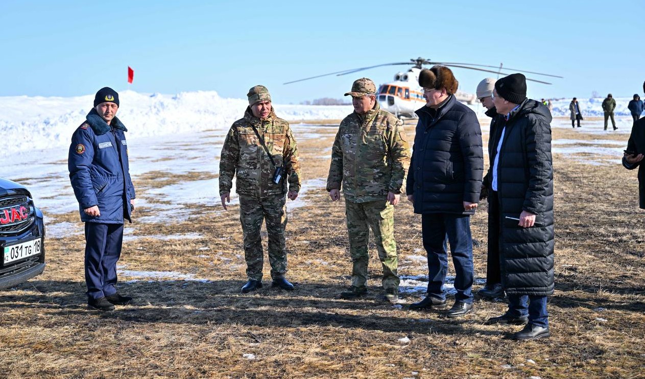 Облыс әкімі 4 аудандағы су тасқыны қаупі бар аумақтарды тексерді