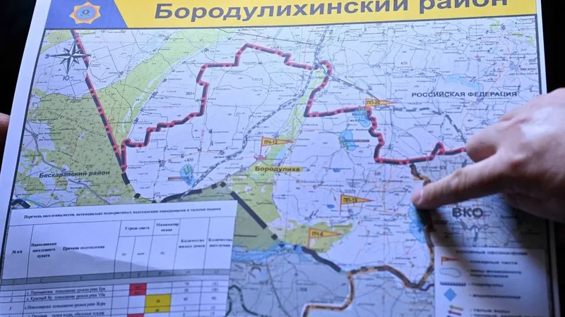 Аким области проконтролировал ситуацию в селе Красный Яр Бородулихинского района