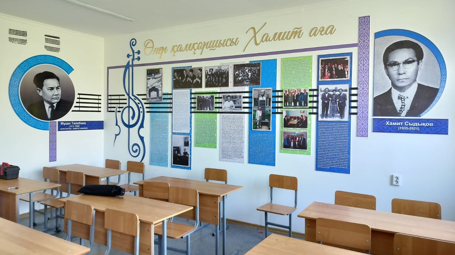 В музыкальной школе Семея открылся класс имени Хамита Сыдыкулы