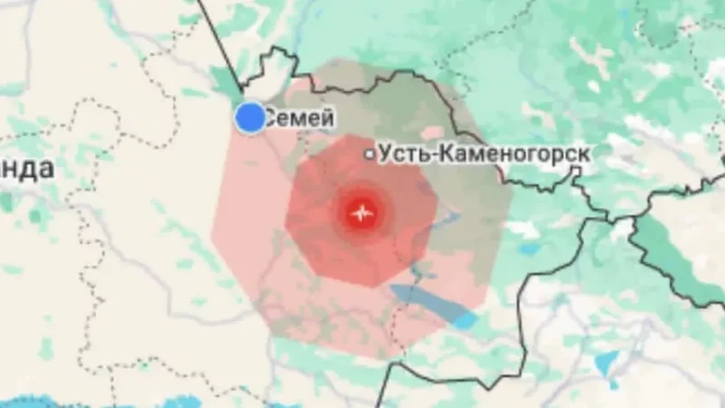 На территории области Абай зарегистрировано землятресение
