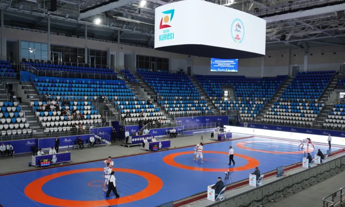 В области Абай состоялось открытие республиканского чемпионата по қазақ күресі