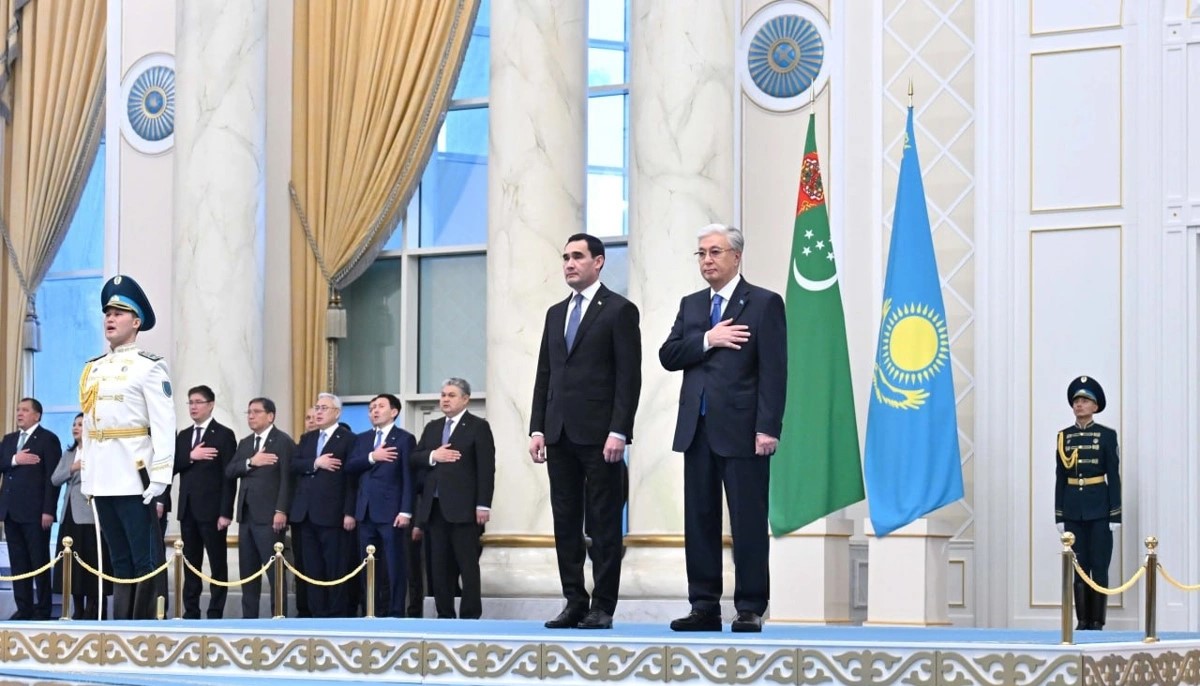 Касым-Жомарт Токаев встретил Президента Туркменистана в Акорде