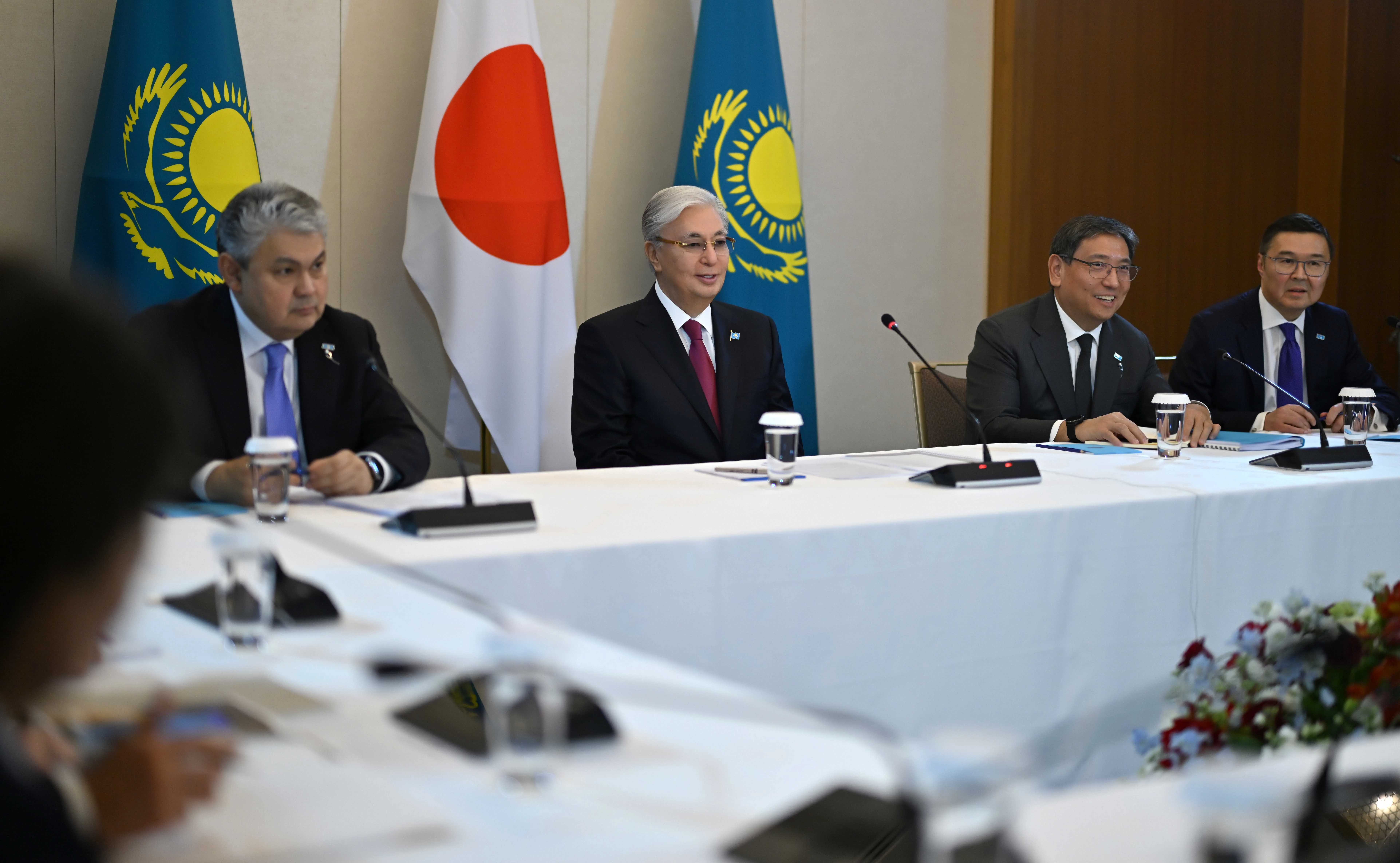 Глава государства встретился с членами Японской парламентской лиги дружбы с Казахстаном