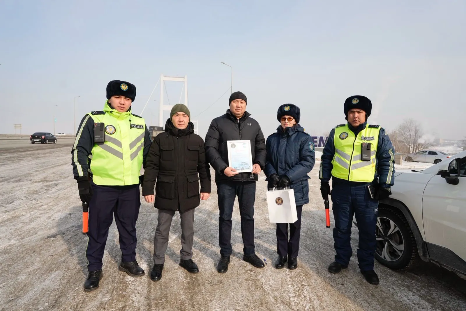 Абай облысында «Заң мен тәртіп» идеологиясы аясында «Үлгілі жүргізуші» акциясы ұйымдастырылды