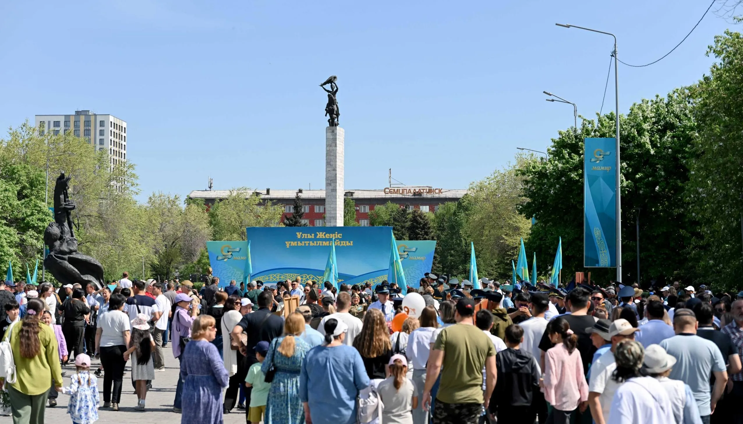 Абай облысында Жеңіс күні кең көлемде аталып өтті