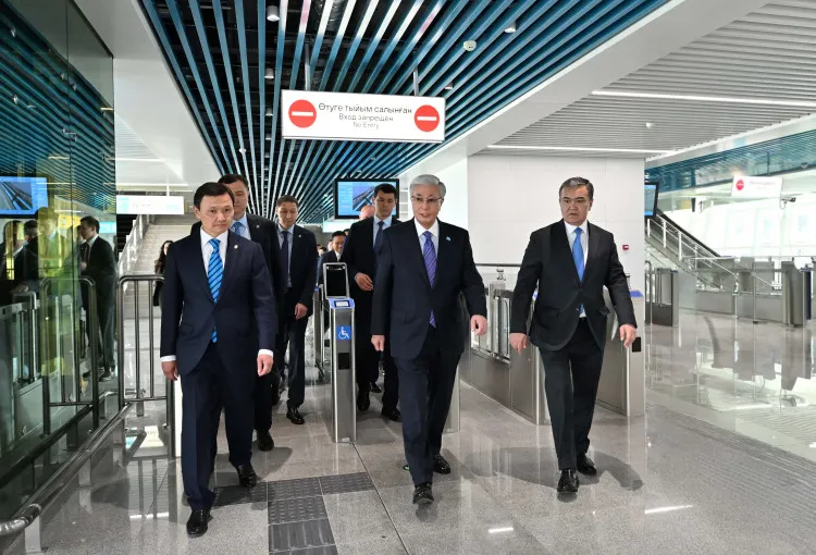 Глава государства принял участие в запуске Astana LRT